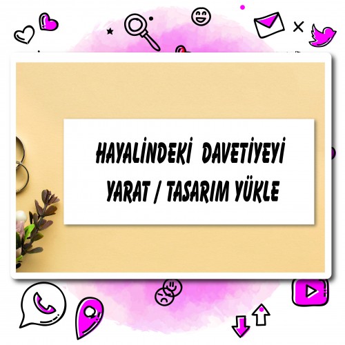 Sen Tasarla Davetiye Tasarımı - Yaren Davetiye